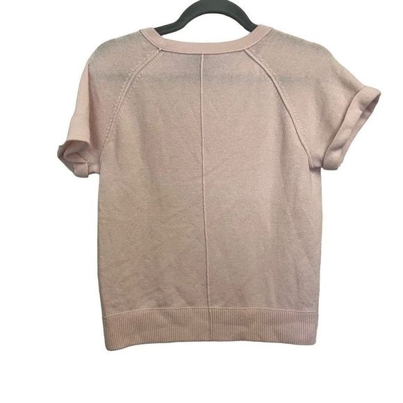 AQUA Baby Pink Cashmere Shirt Size Small - Picture 3 of 4